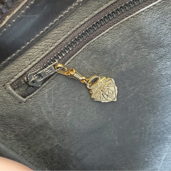 Gucci navy blue suede and leather vintage shoulder bag rare - Picture 10 of 12